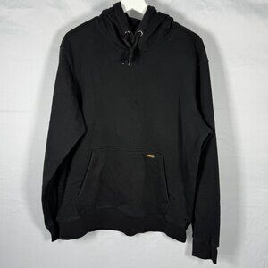 Brahma Black Hoodie Sweatshirt Mens Size Large Pullover Hooded Pockets Work